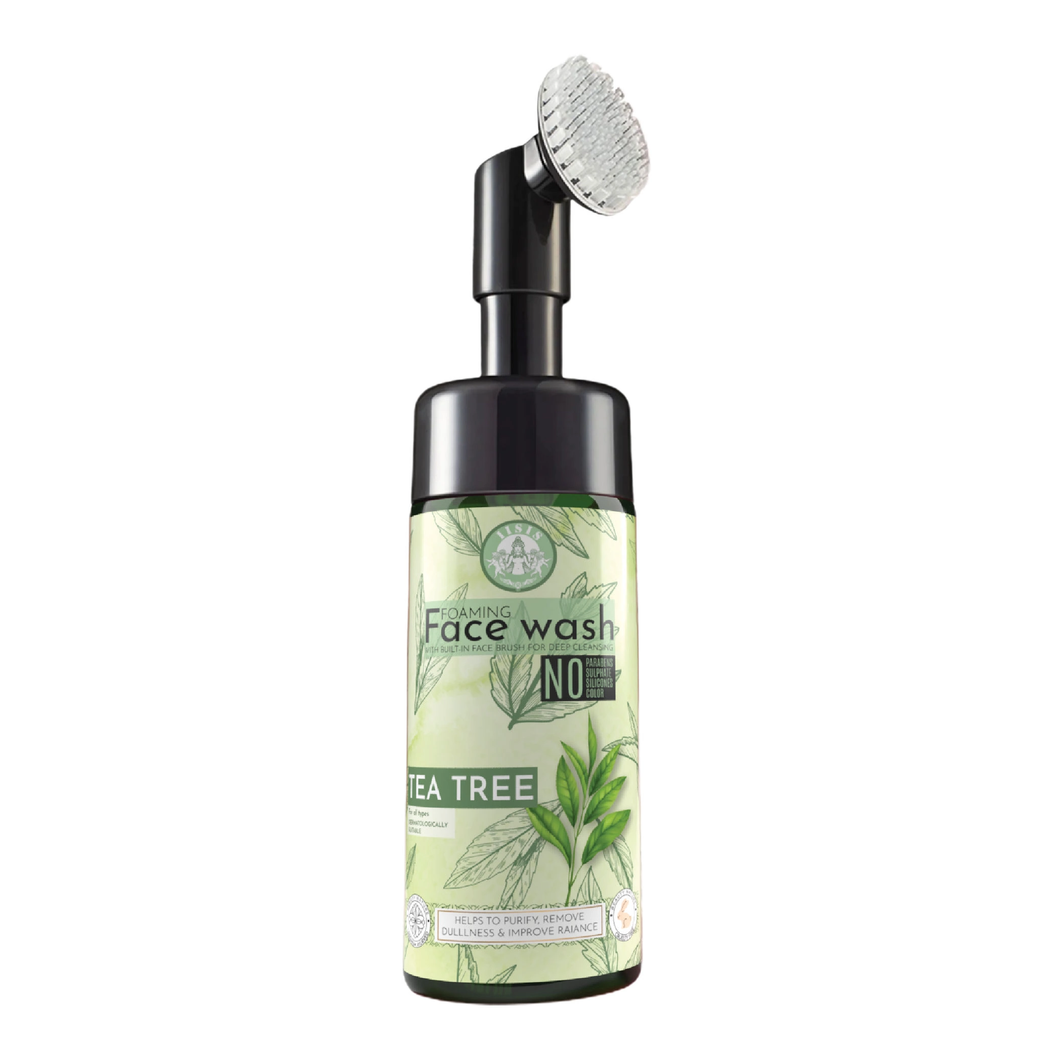 Tea Tree Foaming Face Wash With Built-In Face Brush (150ml)